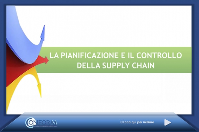 La pianificazione ed il controllo della supply chain CONFORM La pianificazione ed il controllo della supply chain CONFORM