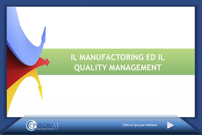 Il manufacturing e il quality management